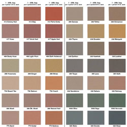 Concrete Stain Chart