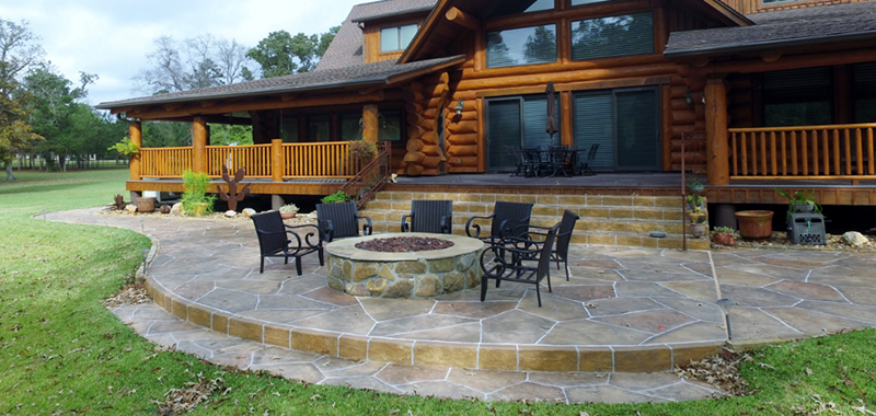 Stamped Concrete Patio Houston